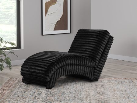 Cascade Black Chaise Hot on Sale