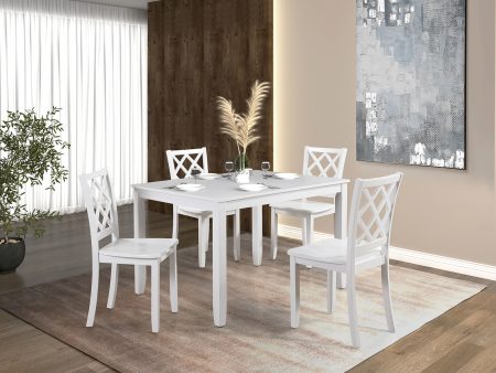 Yamhill White 5 Pc. Dining Table Set For Sale