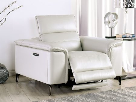 Ascona Light Taupe Power Recliner Sale