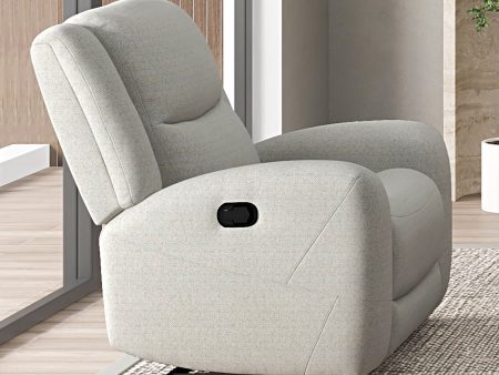 Giraldus Beige Manual Recliner Sale