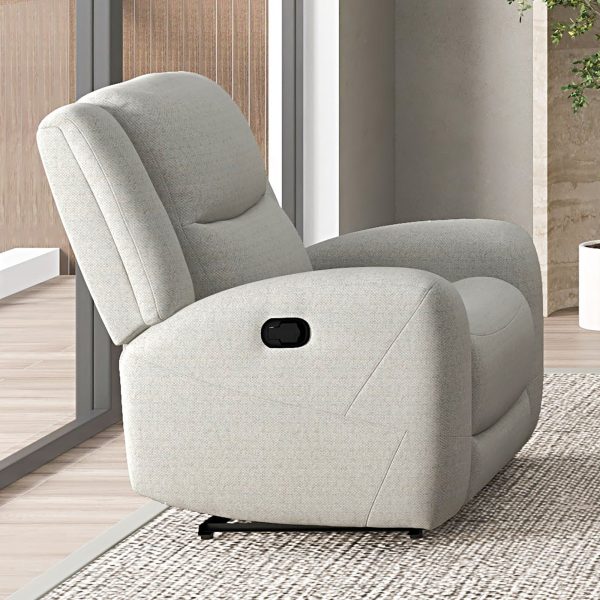 Giraldus Beige Manual Recliner Sale