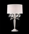 Sophy White Chrome Table Lamp For Discount