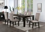 Umbria Antique Black Gray Dining Table For Discount