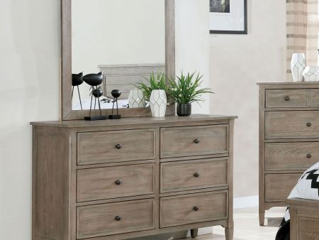 Vevey Wire-Brushed Warm Gray Dresser Cheap