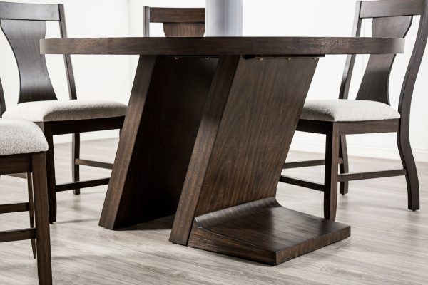 Holsworthy Espresso Round Dining Table Fashion