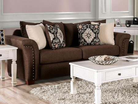 Belsize Chocolate Tan Sofa Hot on Sale