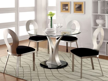 Valo Silver Black Dining Table Supply