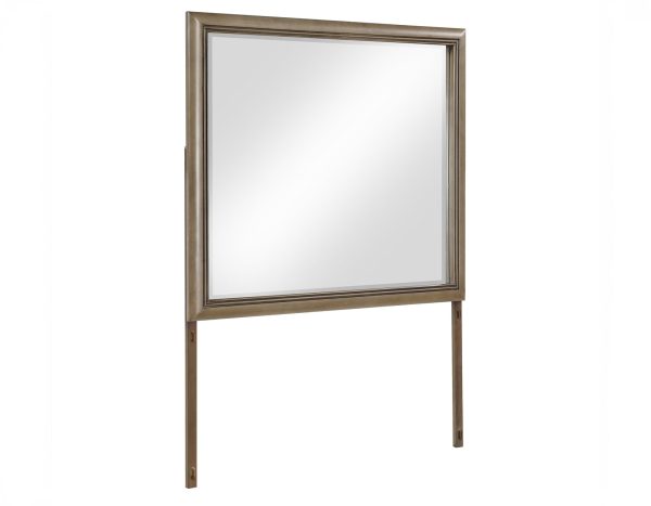 Sonoma 44″ Framed Mirror, Cocoa Gray Oak Finish With Mounting Brackets Online now