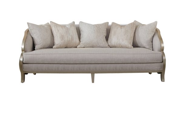 Alexandra Ivory Sofa and Loveseat Hot on Sale