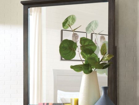 Alaina Walnut Mirror For Discount