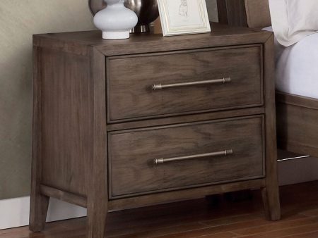 Tawana Warm Gray Night Stand Supply