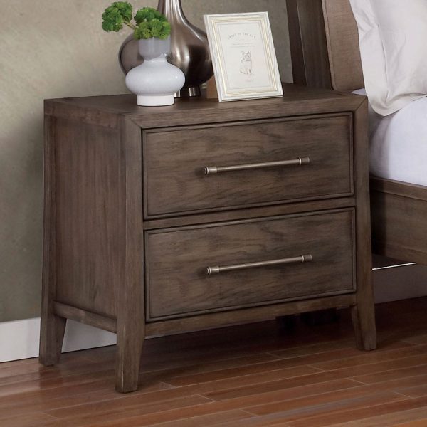 Tawana Warm Gray Night Stand Supply