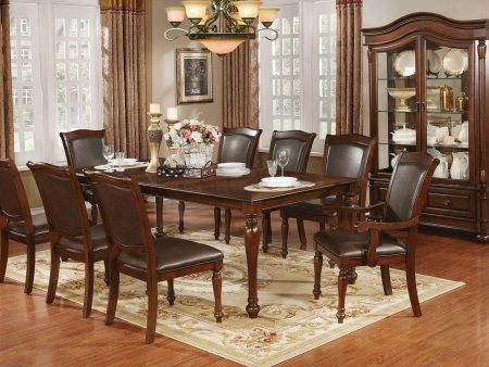 Sylvana Brown Cherry Espresso Dining Table For Discount