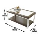 Truman Cocktail Table [stainless steel] Sale