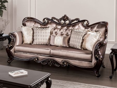 Albacete Dark Cherry Brown Sofa Fashion