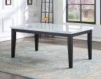 Sterling 66-inch Faux-Marble Dining Table For Discount