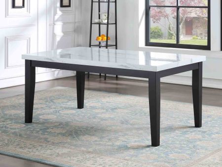 Sterling 66-inch Faux-Marble Dining Table For Discount