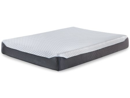 10 Inch Chime Elite Mattress with Foundation in White Blue Online Sale