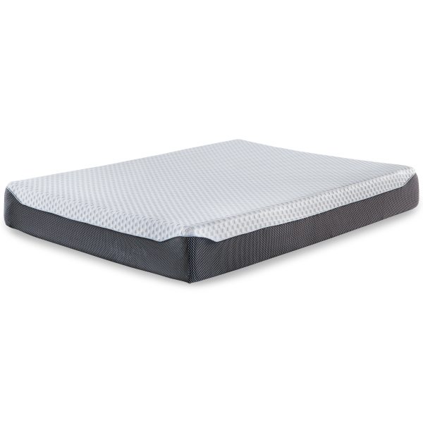 10 Inch Chime Elite Mattress with Foundation in White Blue Online Sale