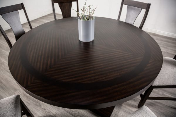 Holsworthy Espresso Round Dining Table Fashion