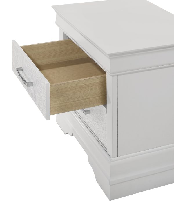 Amalia White Nightstand For Discount