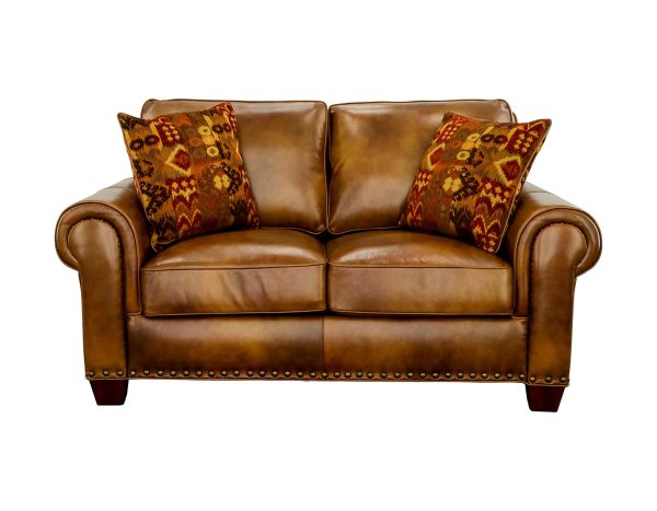 Silverado Loveseat w  Two Accent Pillows For Cheap