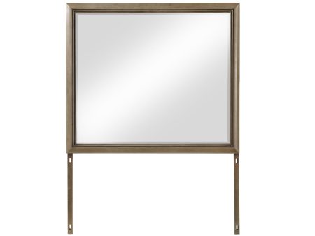 Sonoma 44″ Framed Mirror, Cocoa Gray Oak Finish With Mounting Brackets Online now