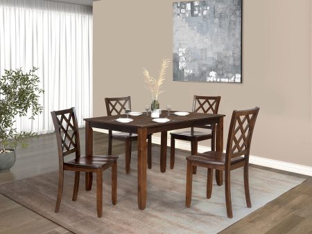 Yamhill Dark Cherry 5 Pc. Dining Table Set Online now