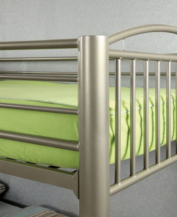 Lovia Metallic Gold Twin Twin Bunk Bed For Cheap