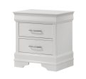 Amalia White Nightstand For Discount