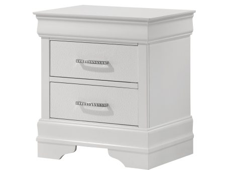 Amalia White Nightstand For Discount