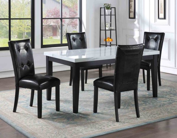 Sterling 66-inch Faux-Marble Dining Table For Discount