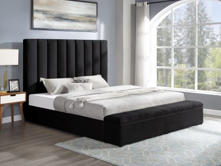 Valencia Black Queen Platform Bed For Sale