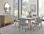 Vida 5-Piece White Marble Dining Set(Table & 4 Side Chairs) Online now