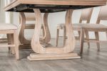 Orbetello Distressed Natural Dining Table Cheap