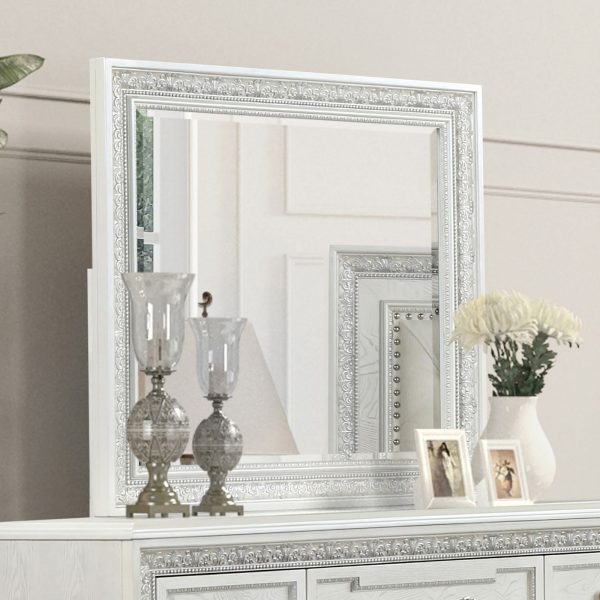 Stella Mia Creamy White Mirror Discount