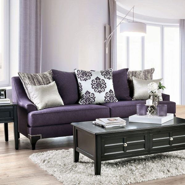 Sisseton Purple Sofa For Sale