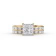 The Jennifer Set With A 5 Carat Princess Moissanite For Cheap