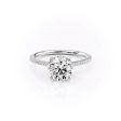 The Pave Madison Set With A 4.5 Carat Round Moissanite Online