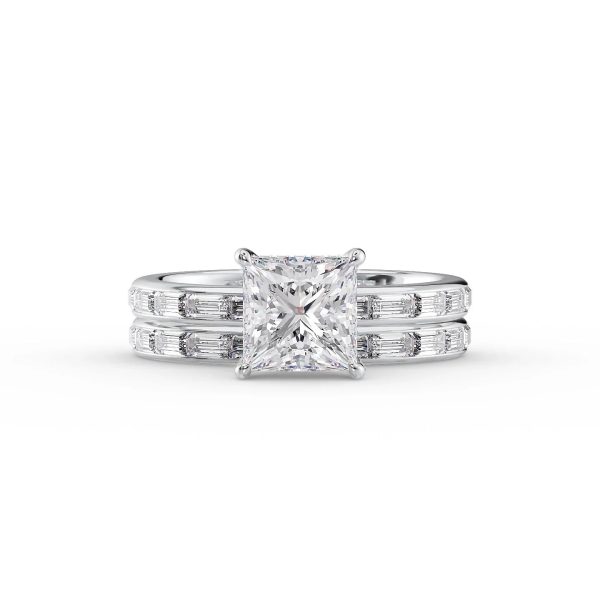 The Jennifer Set With A 2 Carat Princess Moissanite For Discount