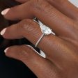 The Pave Madison Set With A 1.5 Carat Pear Moissanite Hot on Sale