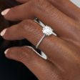 The Pave Madison Set With A 2 Carat Round Moissanite on Sale