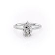 The Pave Madison Set With A 1.5 Carat Pear Moissanite Hot on Sale