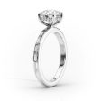 The Jennifer Set With A 5 Carat Radiant Moissanite For Cheap