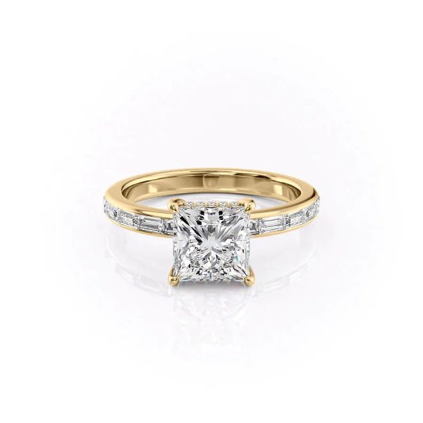 The Jennifer Set With A 4.5 Carat Princess Moissanite Discount