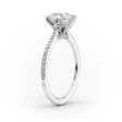 The Pave Madison Set With A 2 Carat Oval Moissanite Fashion