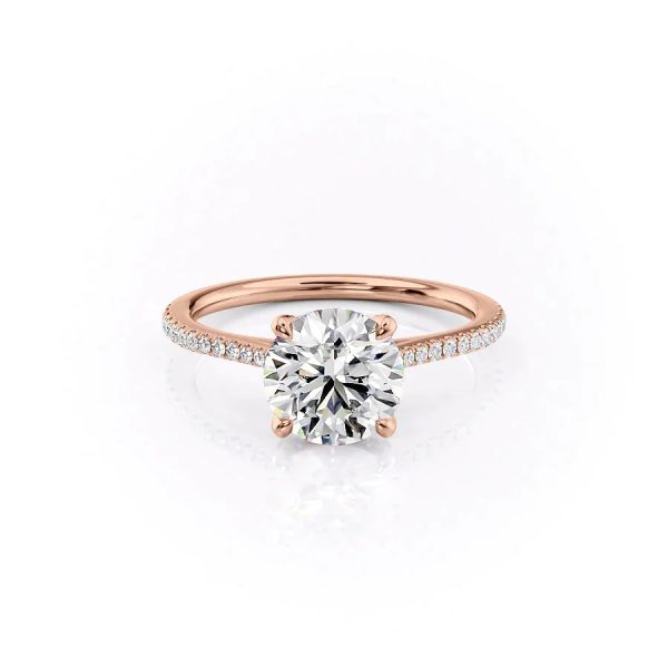 The Pave Madison Set With A 2.5 Carat Round Moissanite For Cheap