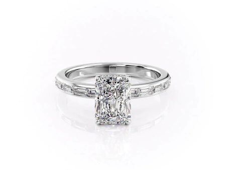 The Jennifer Set With A 5 Carat Radiant Moissanite For Cheap