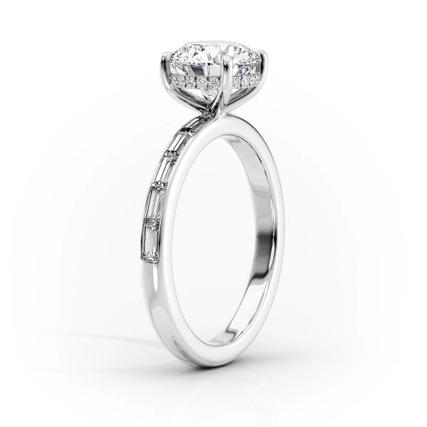 The Jennifer Set With A 3.5 Carat Radiant Moissanite For Discount