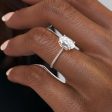 The Pave Madison Set With A 3.5 Carat Oval Moissanite Supply